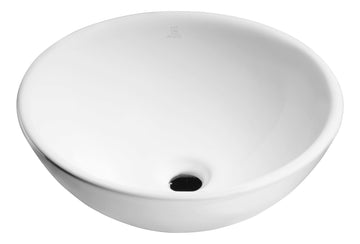 Deux Series Ceramic Vessel Sink in White