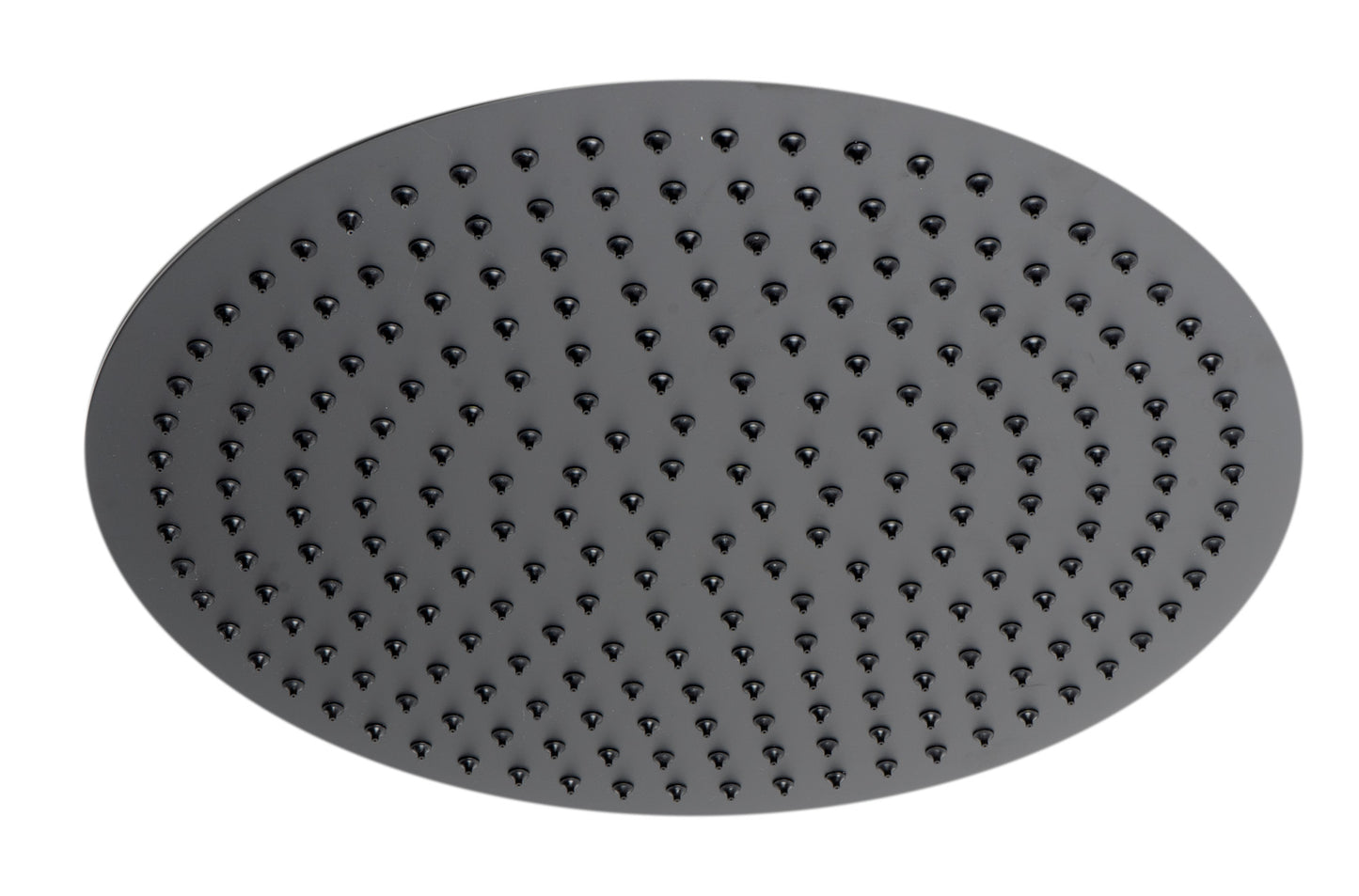 ALFI brand RAIN16R-BM Matte Black Stainless Steel 16" Round Ultra-Thin Rain Shower Head