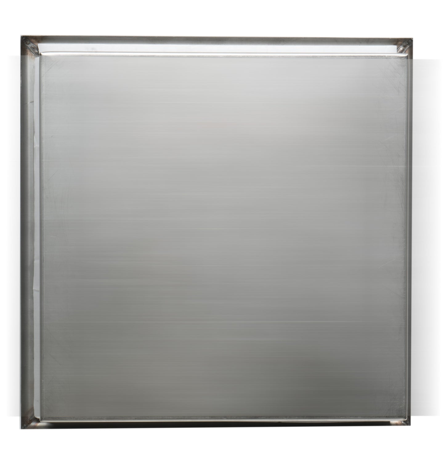 ALFI brand ABN1212-PSS 12 x 12 Polished Stainless Steel Square Single Shelf Bath Shower Niche