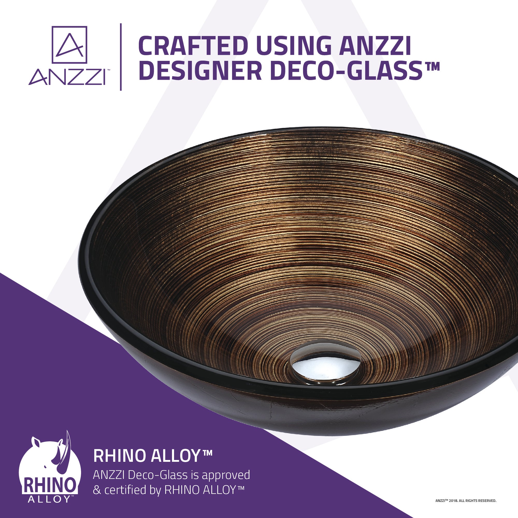 Posh Series Deco-Glass Vessel Sink