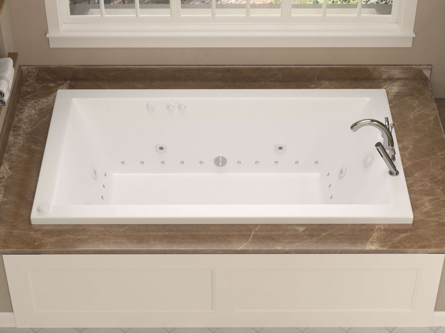 Atlantis Whirlpools Venetian 30 x 60 Rectangular Air & Whirlpool Jetted Bathtub