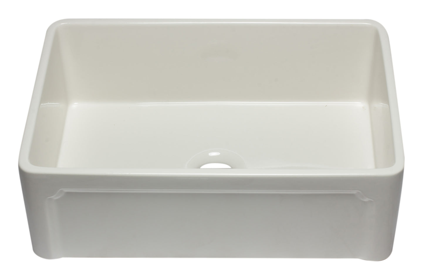 ALFI brand AB3020SB-B 30 inch Biscuit Reversible Single Fireclay Farmhouse Kitchen Sink