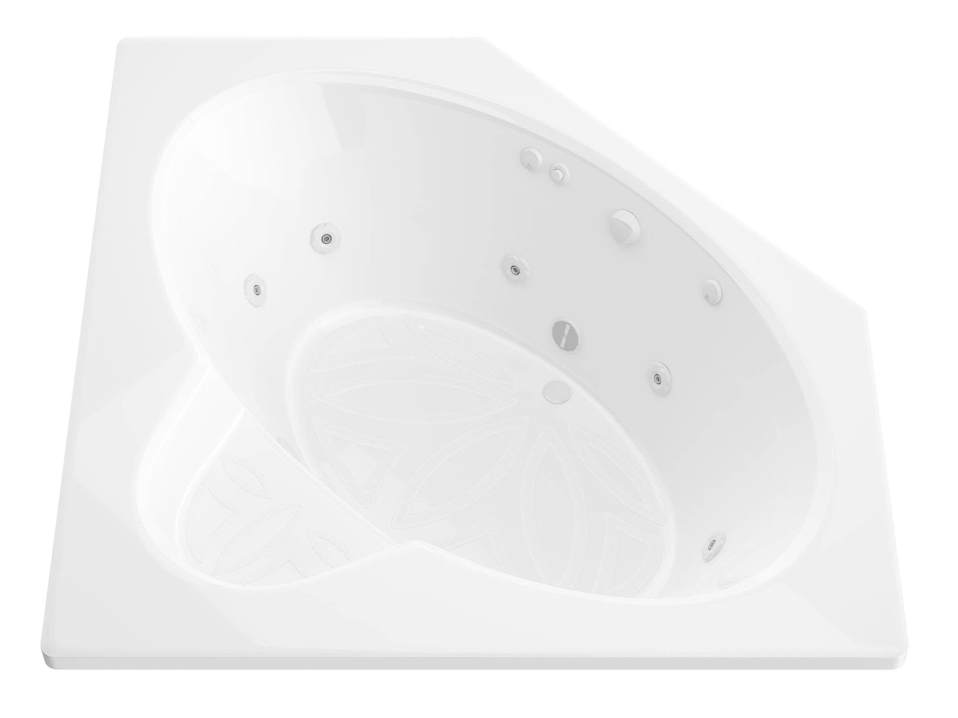 Atlantis Whirlpools Sublime 60 x 60 Corner Whirlpool Jetted Bathtub