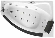 Load image into Gallery viewer, EAGO AM198ETL-L 5 ft Clear Rounded Left Corner Acrylic Whirlpool Bathtub