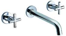 Load image into Gallery viewer, ALFI brand AB1035-PC Polished Chrome 8&quot; Widespread Wall-Mounted Cross Handle Faucet