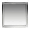 ALFI brand ABN1616-PSS 16 x 16 Polished Stainless Steel Square Single Shelf Bath Shower Niche