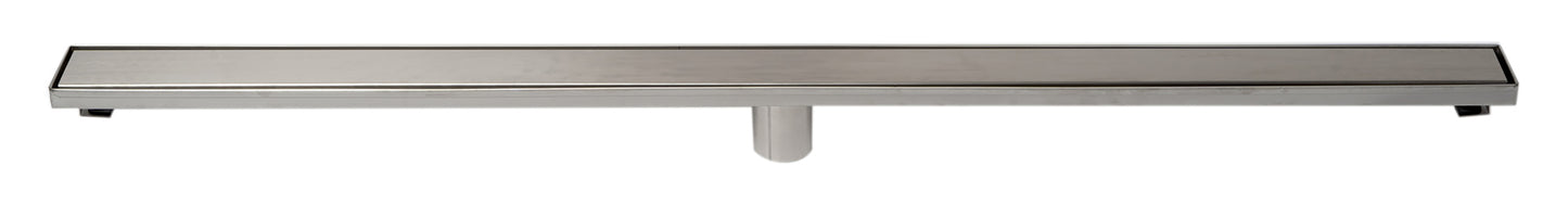 ALFI brand ABLD47B-BSS 47" Brushed Stainless Steel Linear Shower Drain with Solid Cover