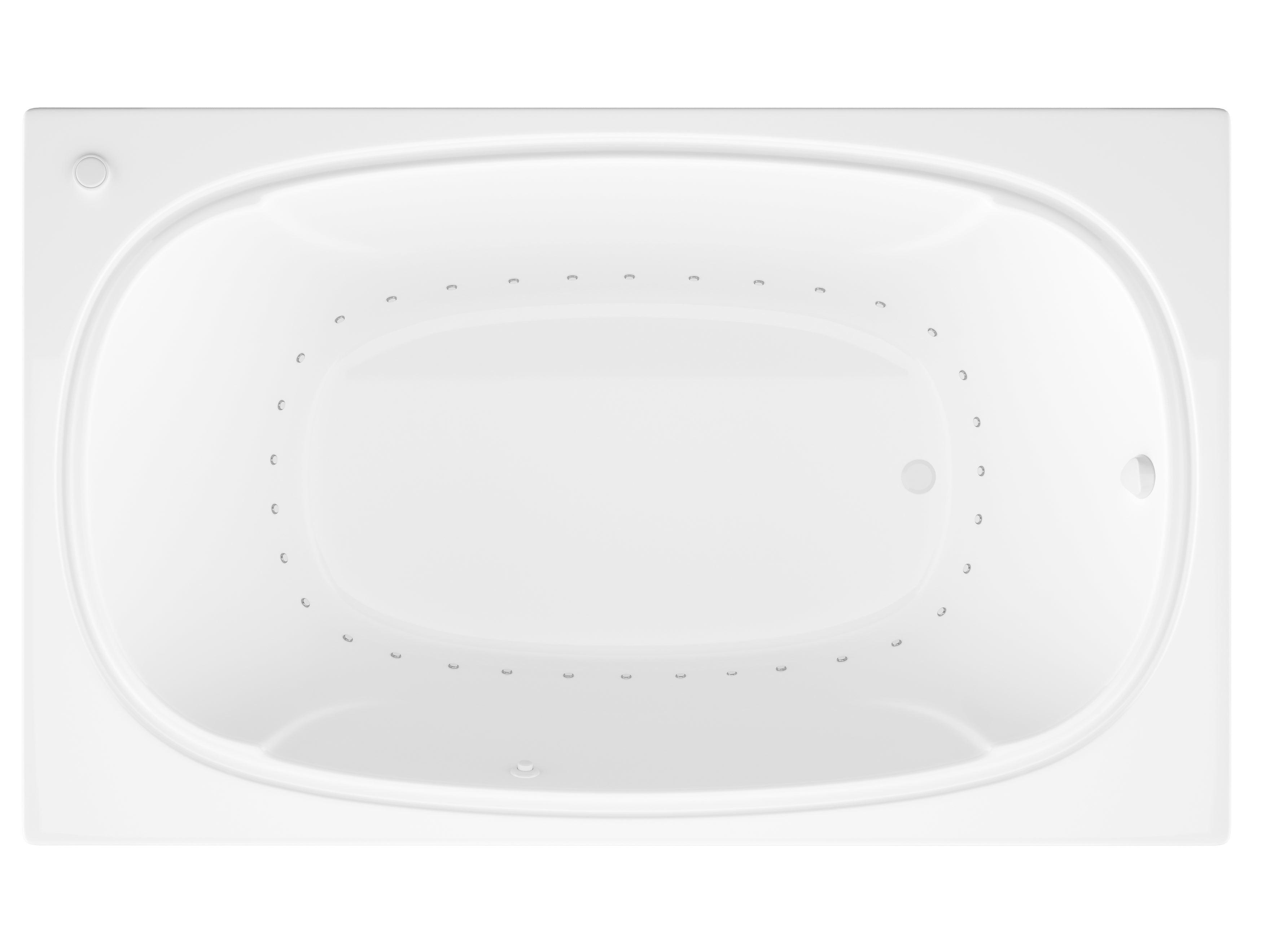 Atlantis Whirlpools Charleston 48 x 72 Rectangular Air Jetted Bathtub