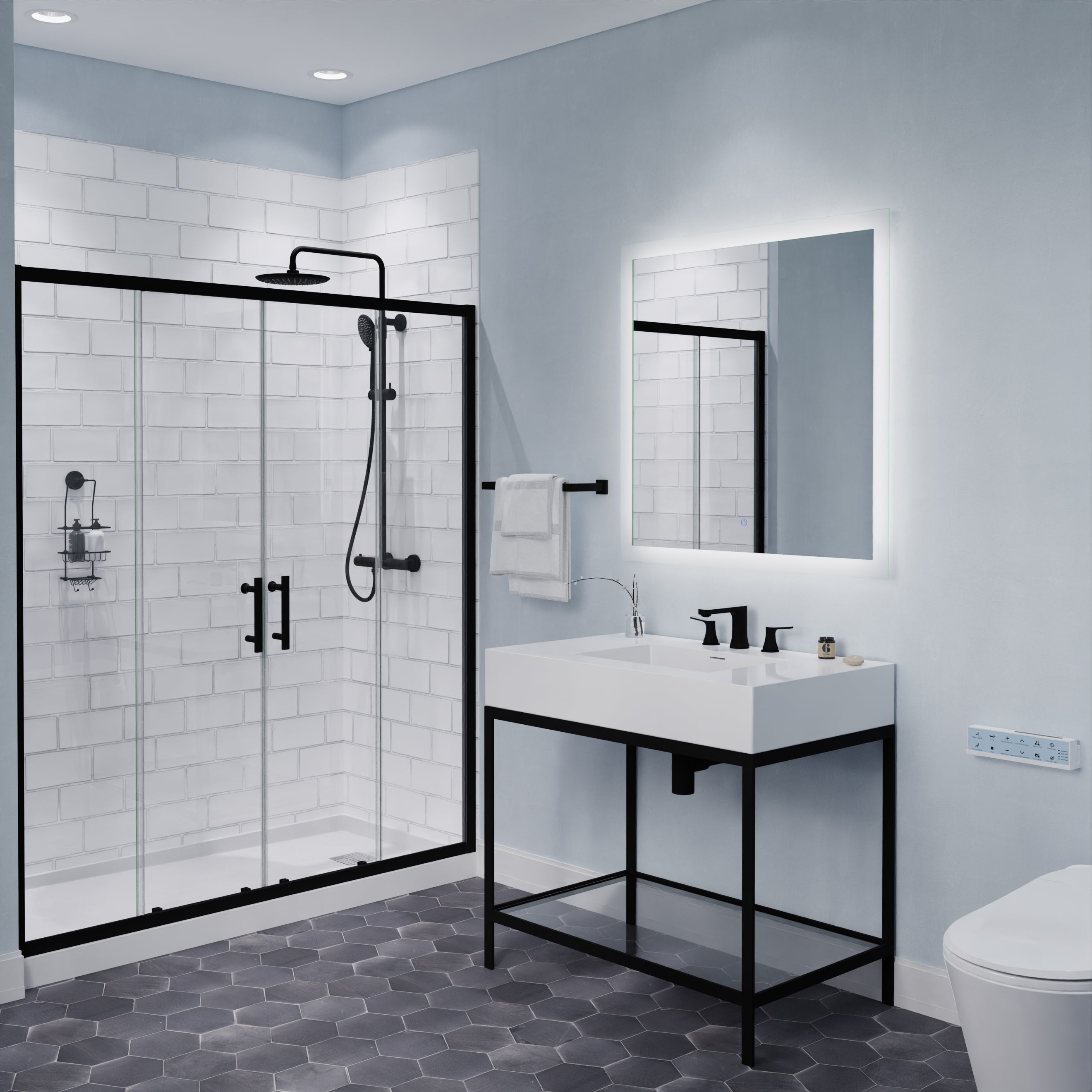 ANZZI 2-Handle 3-Hole 8 in. Widespread Bathroom Faucet With Pop-up Drain