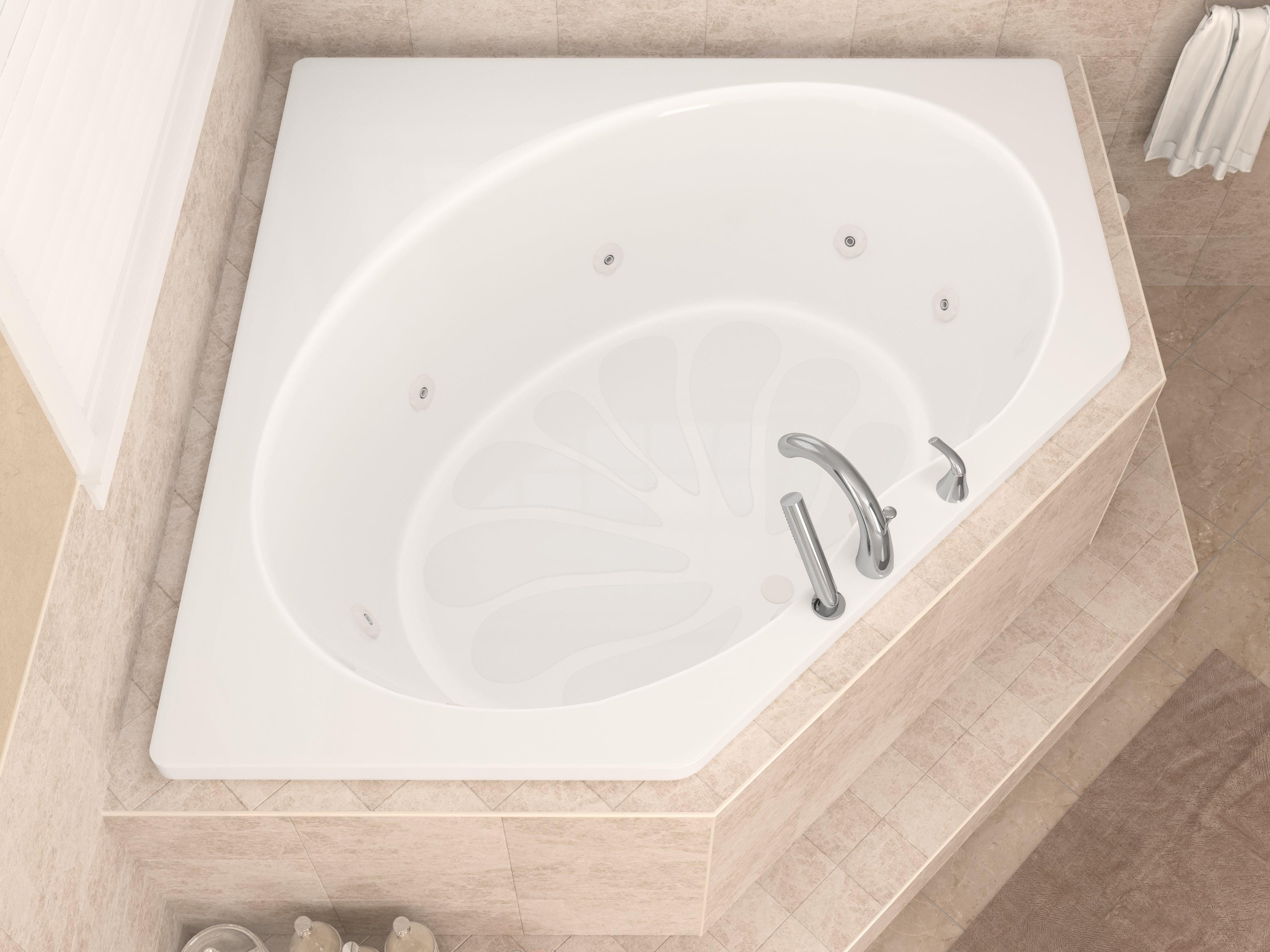 Atlantis Whirlpools Eclipse 60 x 60 Corner Whirlpool Jetted Bathtub