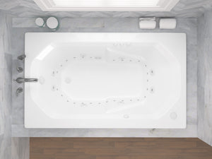 Atlantis Whirlpools Mirage 36 x 60 Rectangular Air & Whirlpool Jetted Bathtub