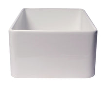 Load image into Gallery viewer, ALFI brand ABF3018 30&quot; White Thin Wall Single Bowl Smooth Apron Fireclay Kitchen Farm Sink