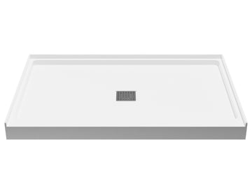 ALEXANDER 48 in. x 32 in. Center Drain Shower Base