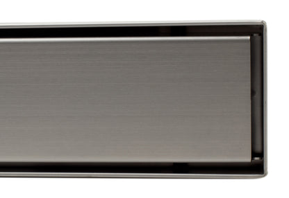 ALFI brand ABLD32B-BSS 32" Modern Brushed Stainless Steel Linear Shower Drain with Solid Cover