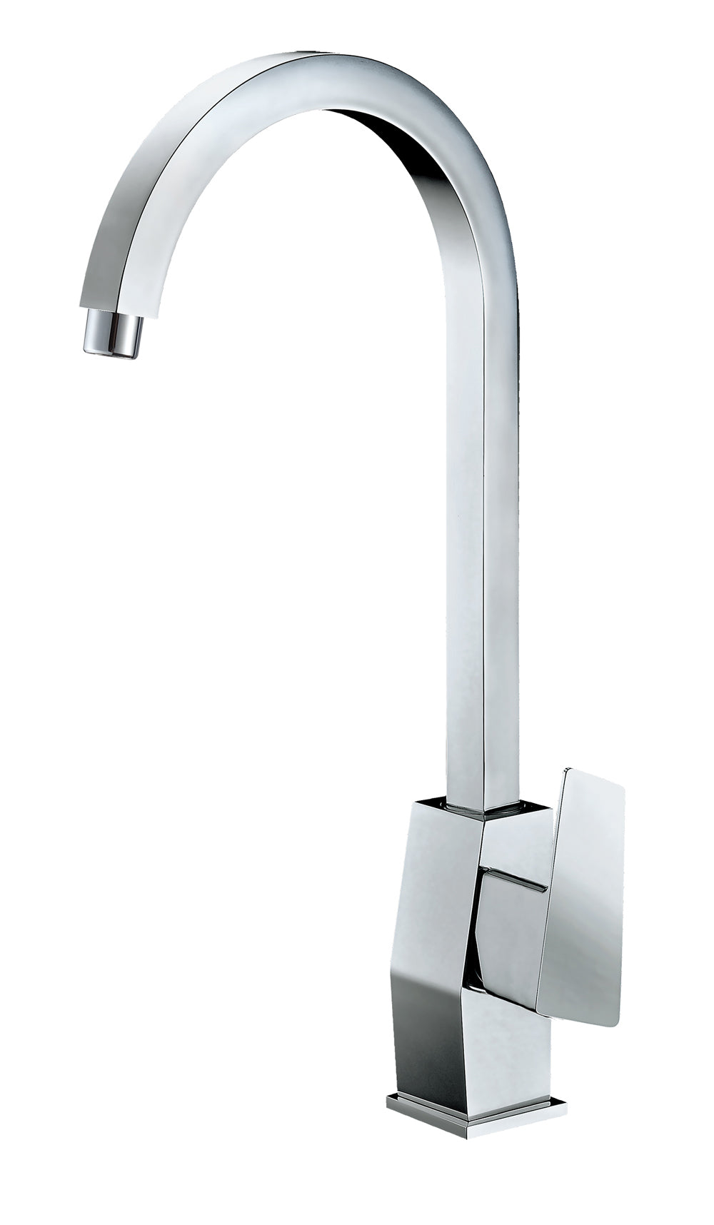 ALFI brand AB3470-PC Polished Chrome Gooseneck Single Hole Bathroom Faucet