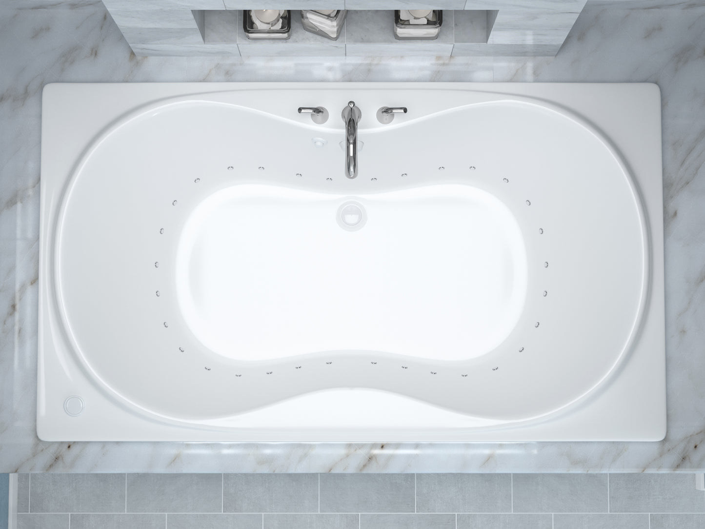 Atlantis Whirlpools Whisper 36 x 72 Rectangular Air Jetted Bathtub