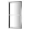 ALFI brand ABN1224-PSS 12 x 24 Polished Stainless Steel Vertical Double Shelf Bath Shower Niche
