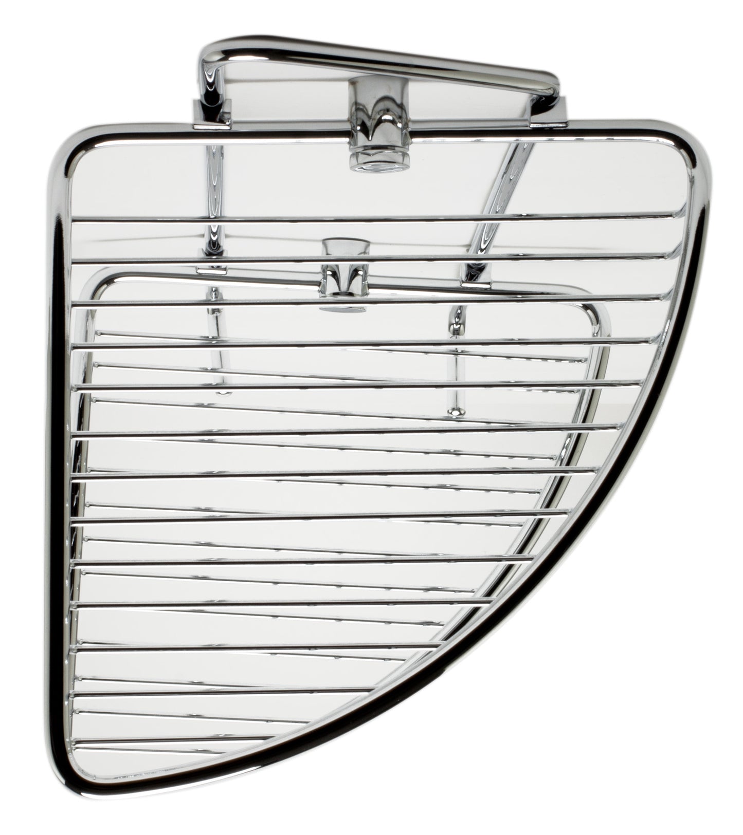 ALFI brand AB9532 Polished Chrome Corner Mounted Double Basket Shower Shelf Bathroom Accessory