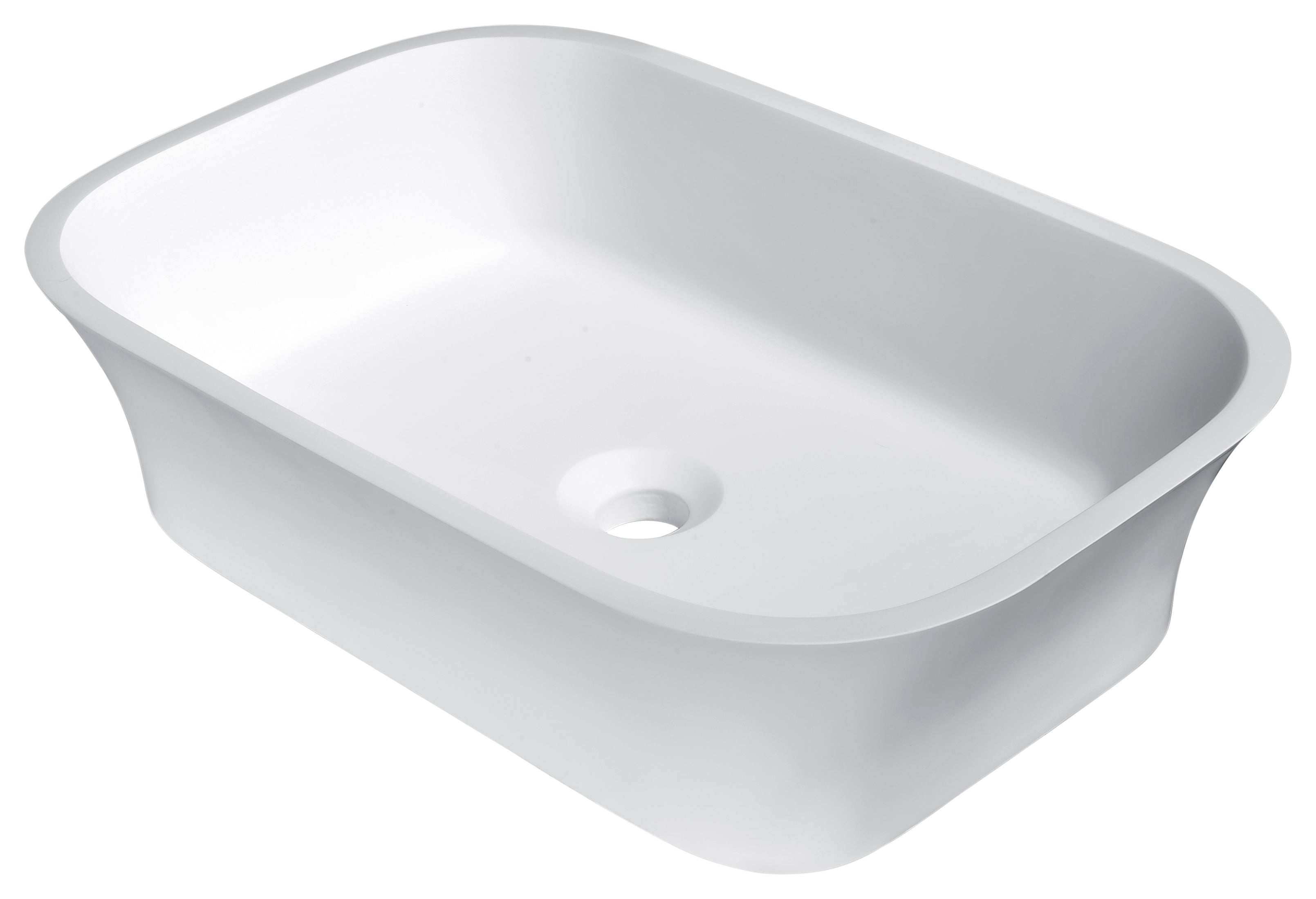 Ajeet Solid Surface Vessel Sink in White