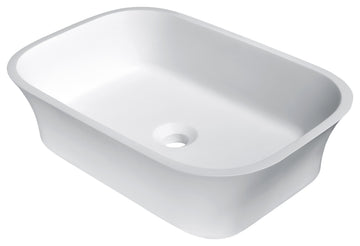 Ajeet Solid Surface Vessel Sink in White
