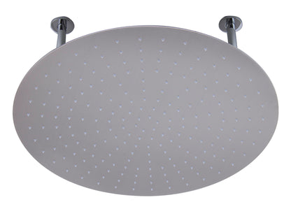 ALFI brand RAIN24R-BSS 24" Round Brushed Solid Stainless Steel Ultra Thin Rain Shower Head