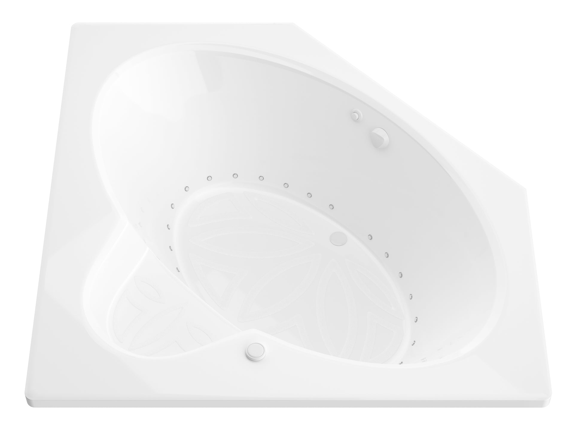 Atlantis Whirlpools Sublime 60 x 60 Corner Air Jetted Bathtub