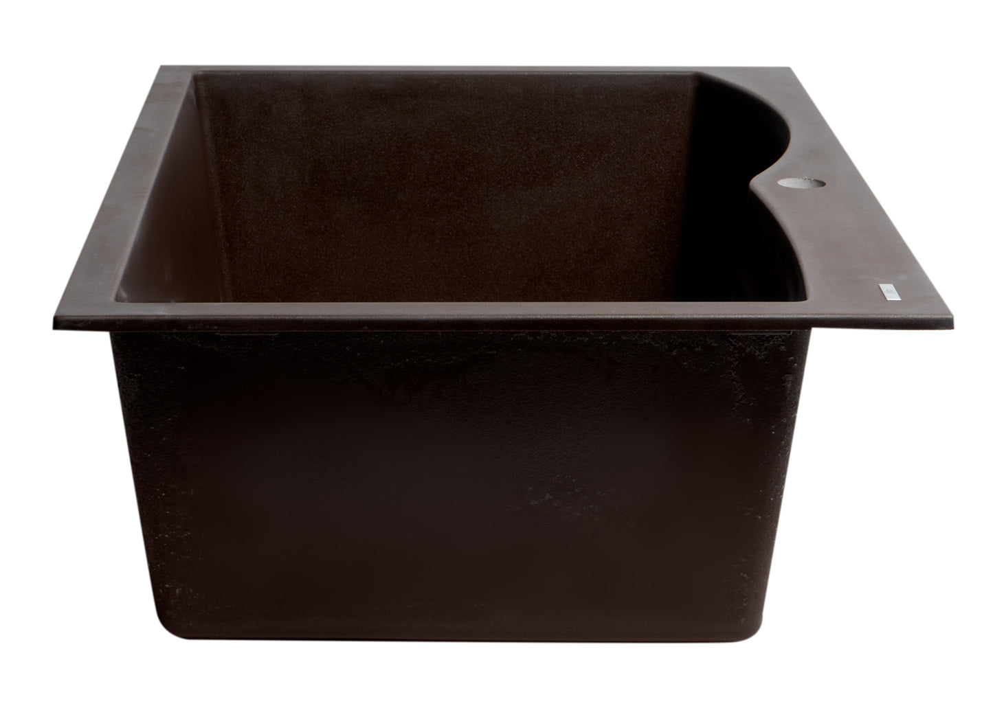 ALFI brand AB3320DI-C Chocolate 33" Double Bowl Drop In Granite Composite Kitchen Sink