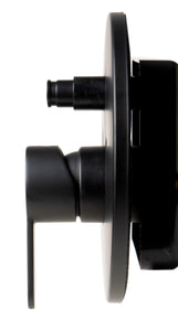 ALFI brand AB3101-BM Black Matte Shower Valve with Rounded Lever Handle and Diverter