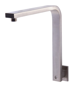 ALFI brand AB12GSW-BN Brushed Nickel 12" Square Raised Wall Mounted Shower Arm