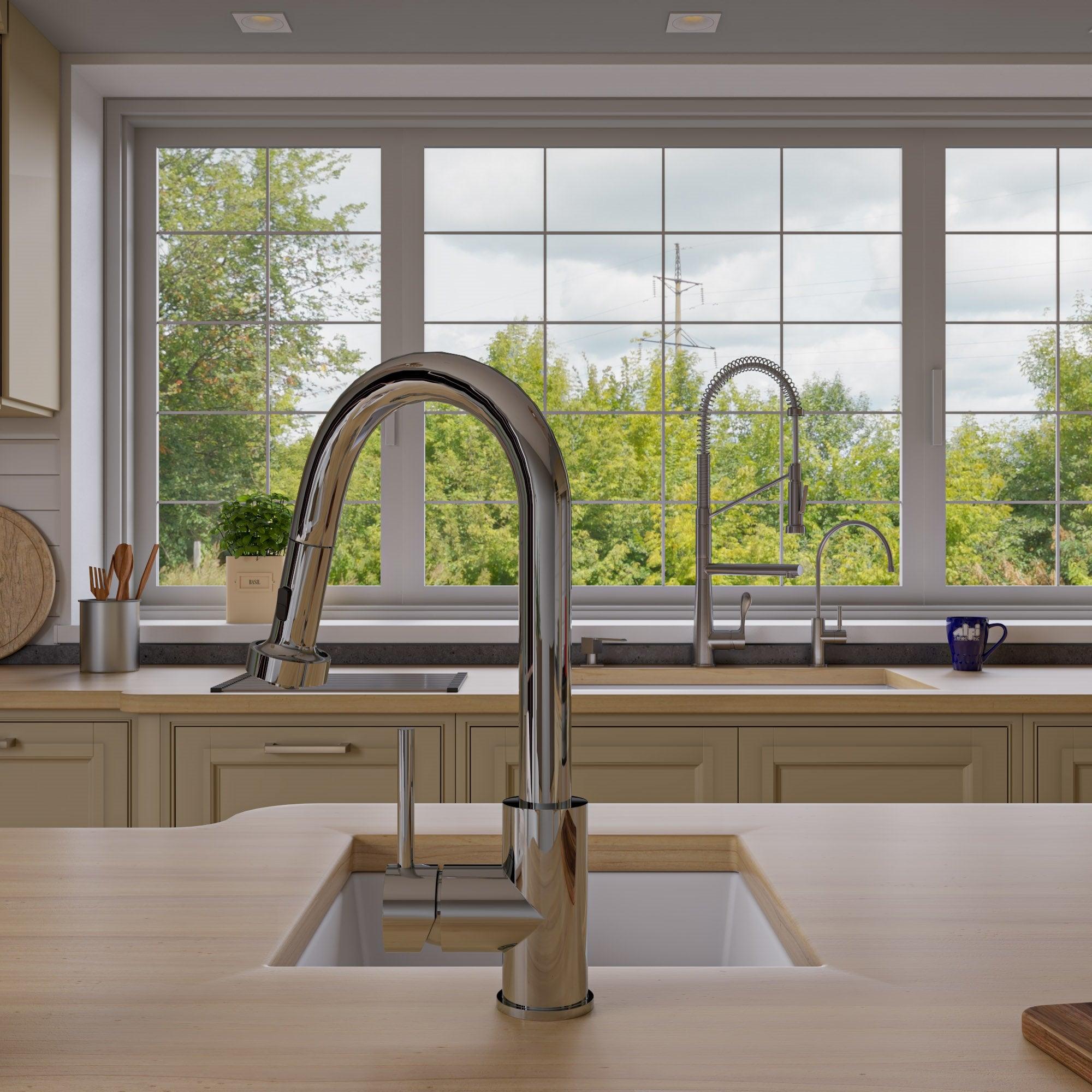 ALFI brand AB1720UM-W White 17" Undermount Rectangular Granite Composite Kitchen Prep Sink