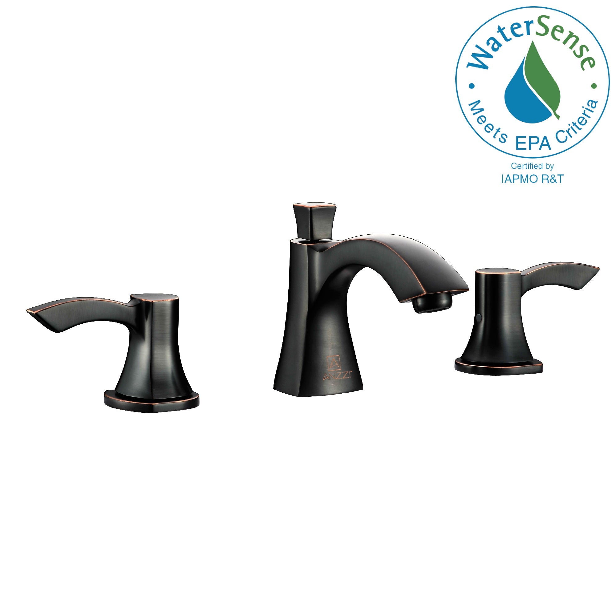 Sonata Series 8 in. Widespread 2-Handle Mid-Arc Bathroom Faucet