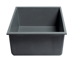 ALFI brand AB3020UM-T Titanium 30" Undermount Single Bowl Granite Composite Kitchen Sink