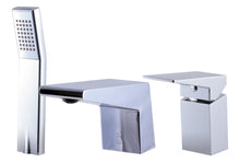Load image into Gallery viewer, ALFI brand AB2464-PC Polished Chrome Deck Mounted 3 Hole Tub Filler &amp; Shower Head