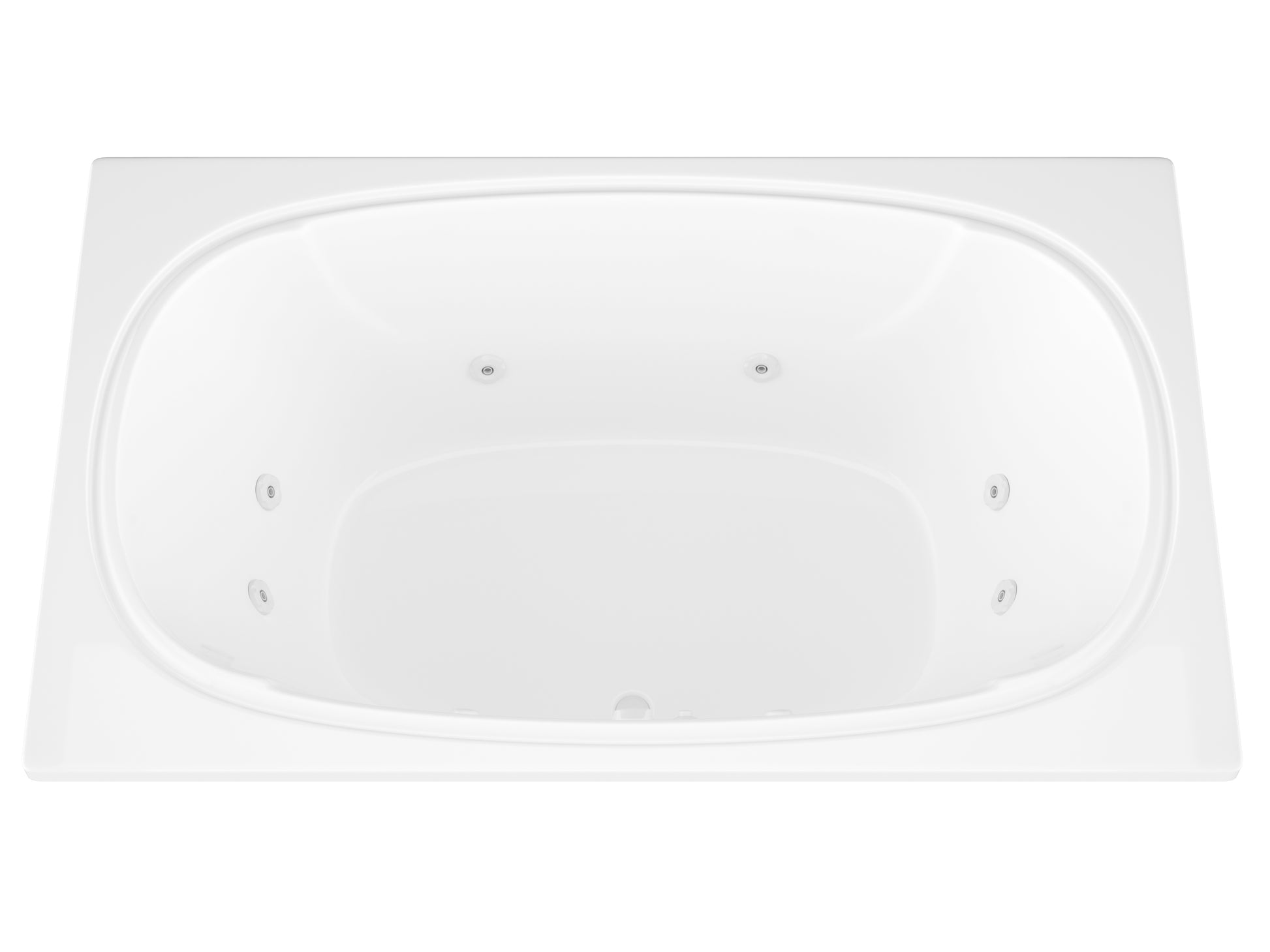 Atlantis Whirlpools Charleston 48 x 78 Rectangular Whirlpool Jetted Bathtub