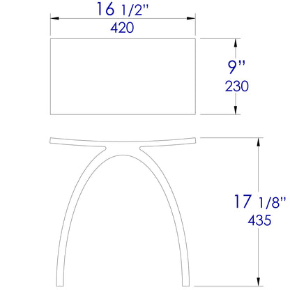 ALFI brand ABST77 Arched White Matte Solid Surface Resin Bathroom / Shower Stool