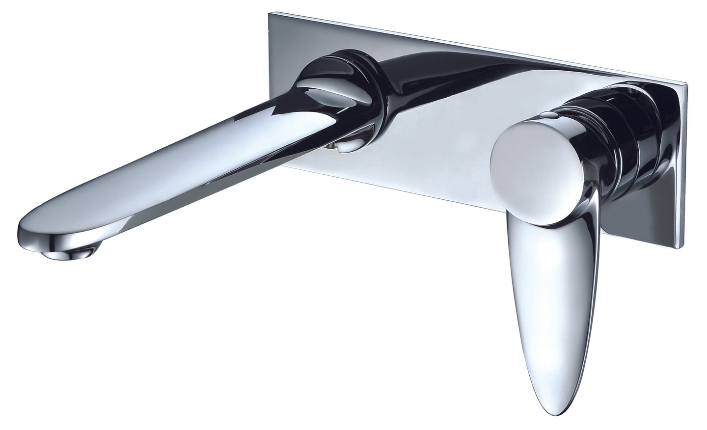 ALFI brand AB1772-PC Polished Chrome Wall Mounted Modern Bathroom Faucet