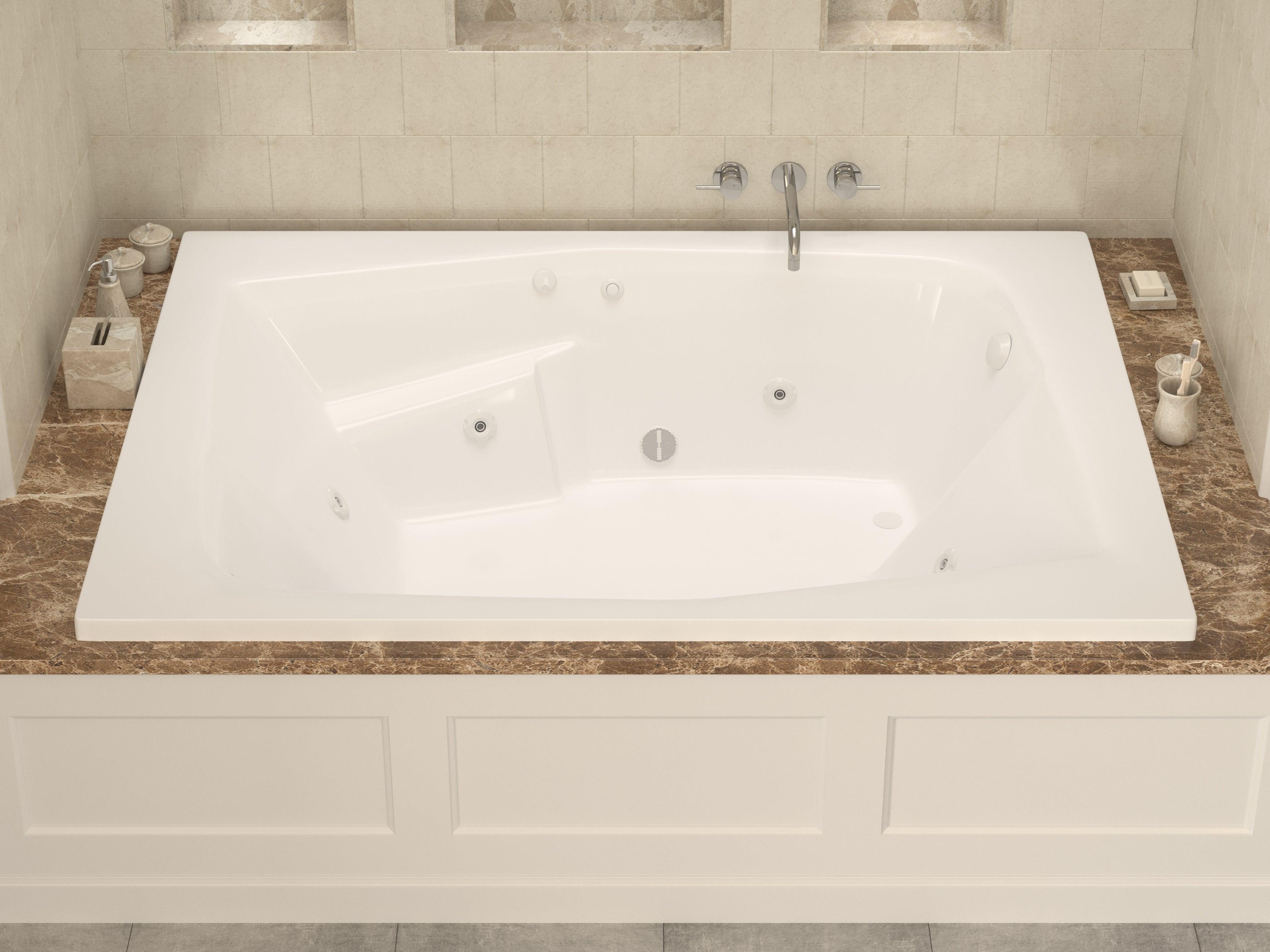 Atlantis Whirlpools Caresse 54 x 72 Rectangular Air & Whirlpool Jetted Bathtub