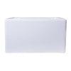 ALFI brand AB3618DB-W  36" White Smooth Apron Thick Wall Fireclay Double Bowl Farm Sink