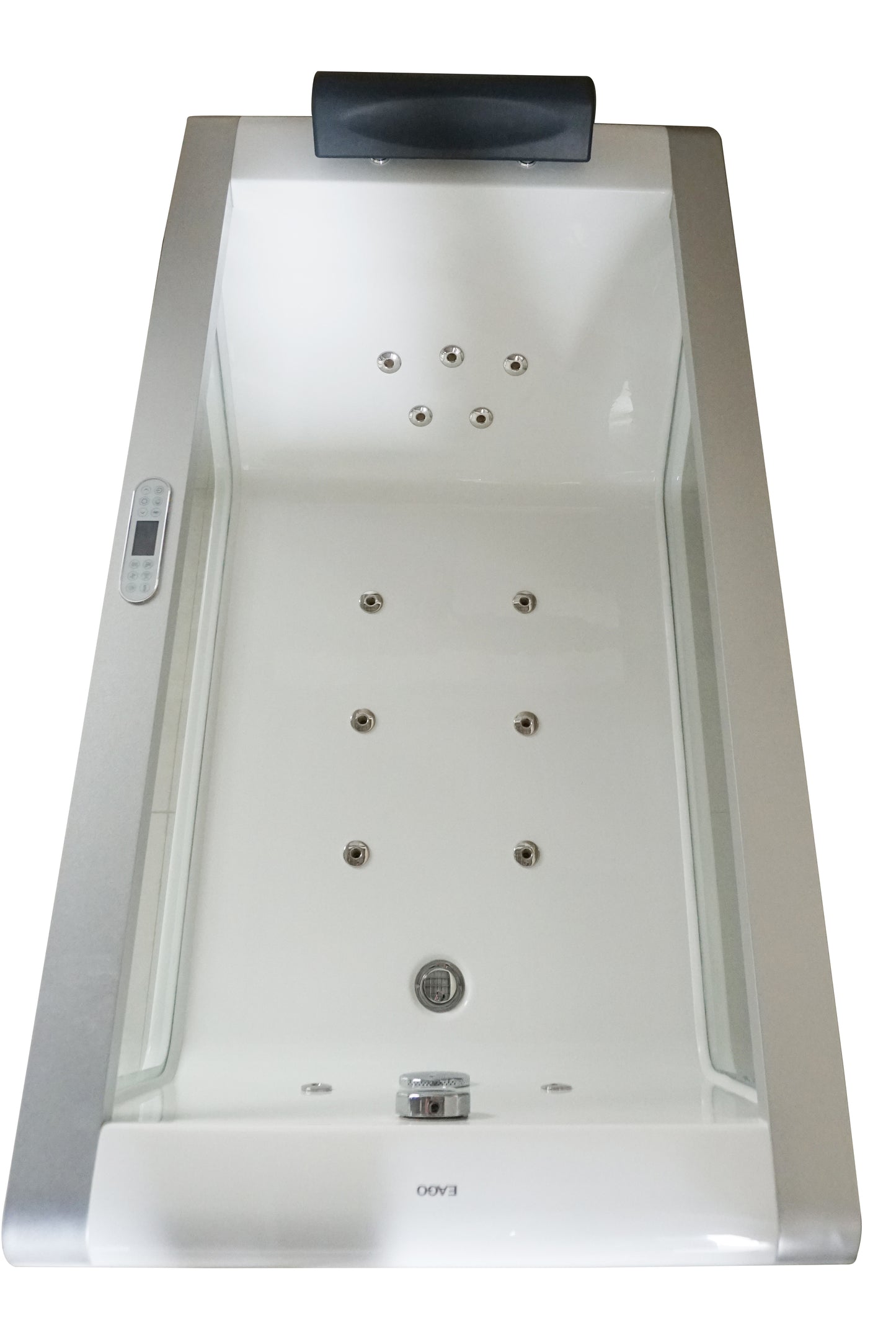 EAGO AM152ETL-5 5 ft Clear Rectangular Acrylic Whirlpool Bathtub