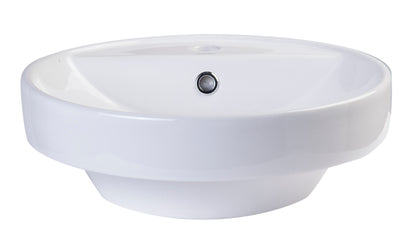 EAGO BA141  18" Oval Ceramic above mount Bathroom Basin Vessel Sink