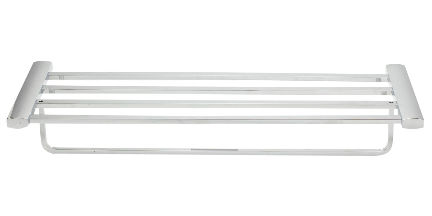 ALFI brand AB9539-PC Polished Chrome 24 inch Towel Bar & Shelf Bathroom Accessory