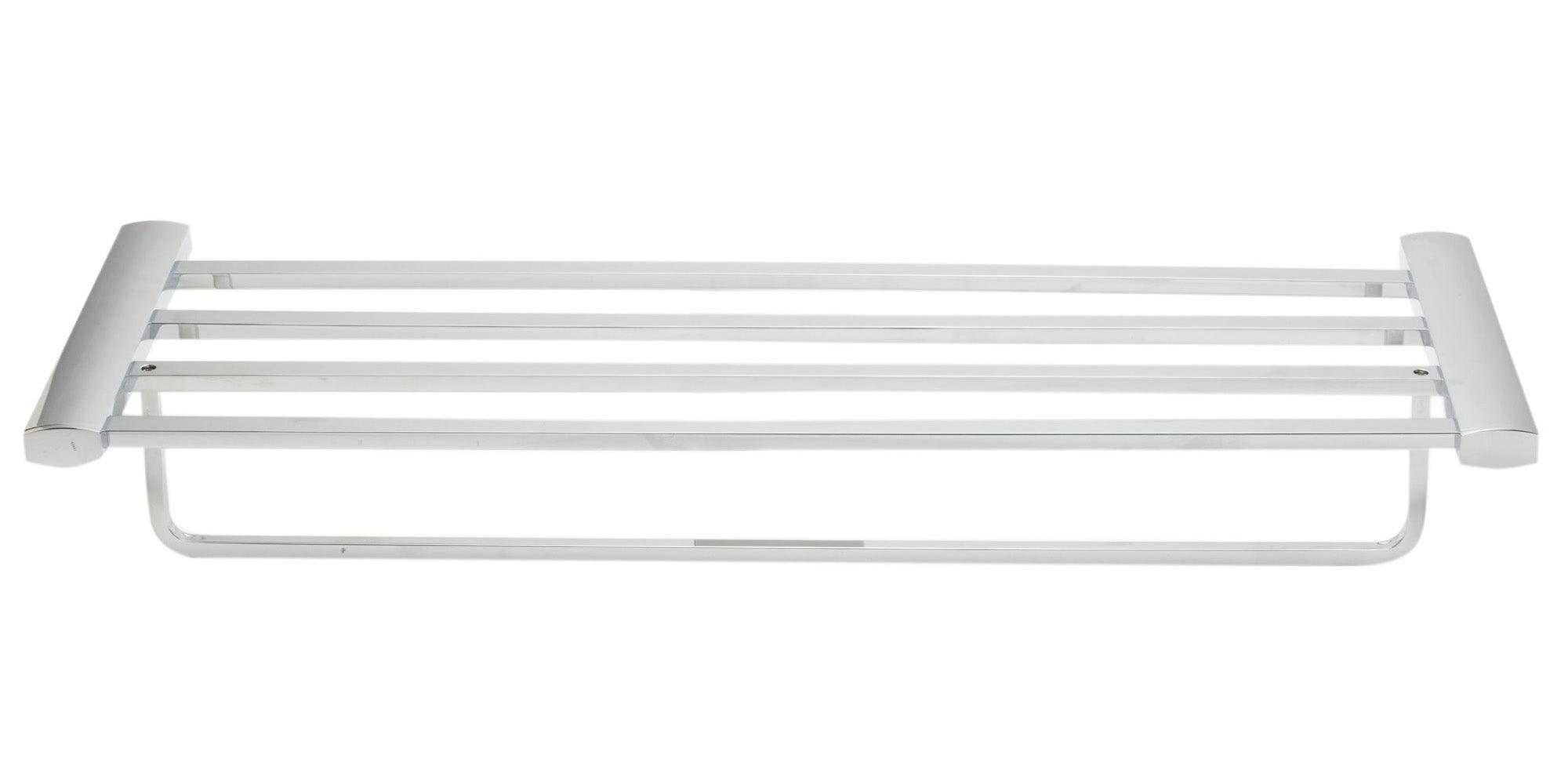 ALFI brand AB9539-PC Polished Chrome 24 inch Towel Bar & Shelf Bathroom Accessory