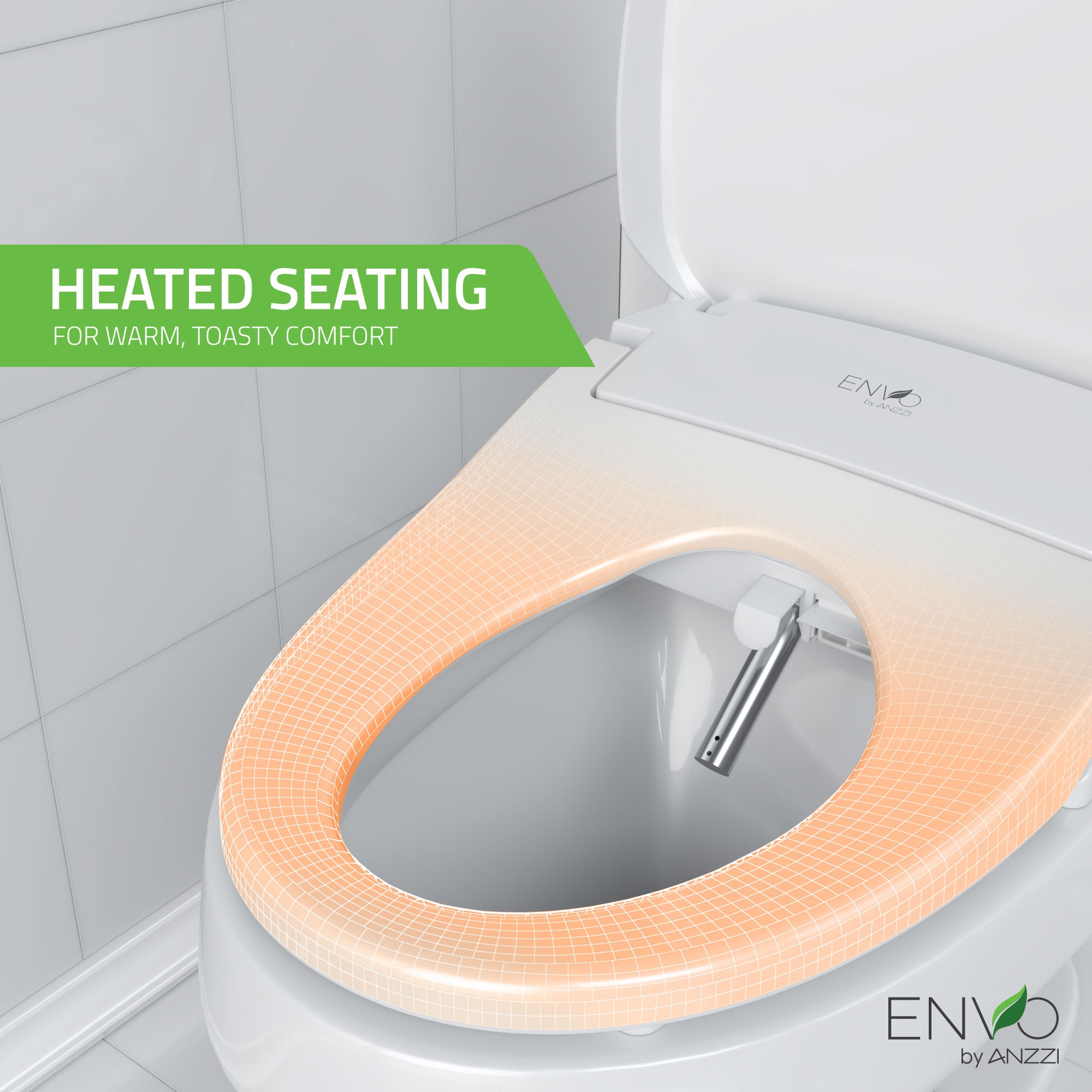 Shore Smart Electric Bidet Toilet Seat with Remote Control and Heated Seat