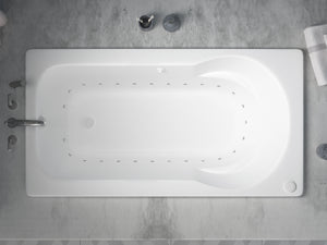 Atlantis Whirlpools Zepher 32 x 60 Rectangular Air Jetted Bathtub - Acrylic, Drop-in