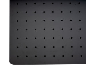ALFI brand RAIN24S-BM Matte Black Stainless Steel 24" Square Ultra-Thin Rain Shower Head