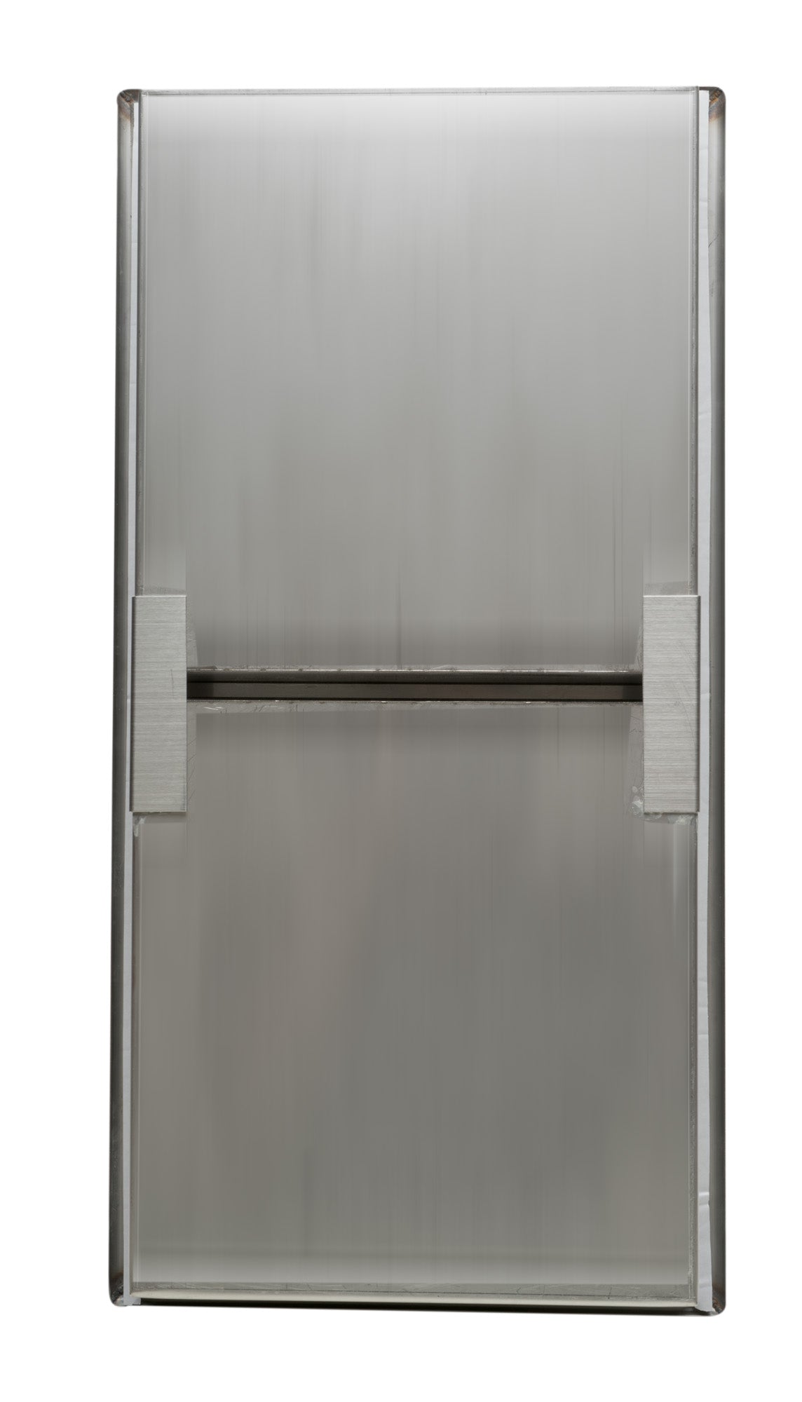 ALFI brand ABN1224-BSS 12 x 24 Brushed Stainless Steel Vertical Double Shelf Bath Shower Niche