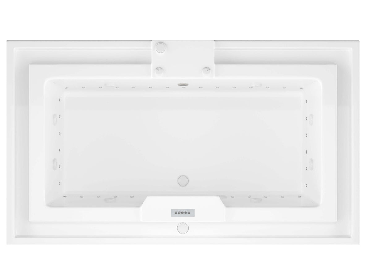 Atlantis Whirlpools Infinity Deluxe Series 45.75 x 78.312in. Air and Whirlpool Jetted Bathtub in White