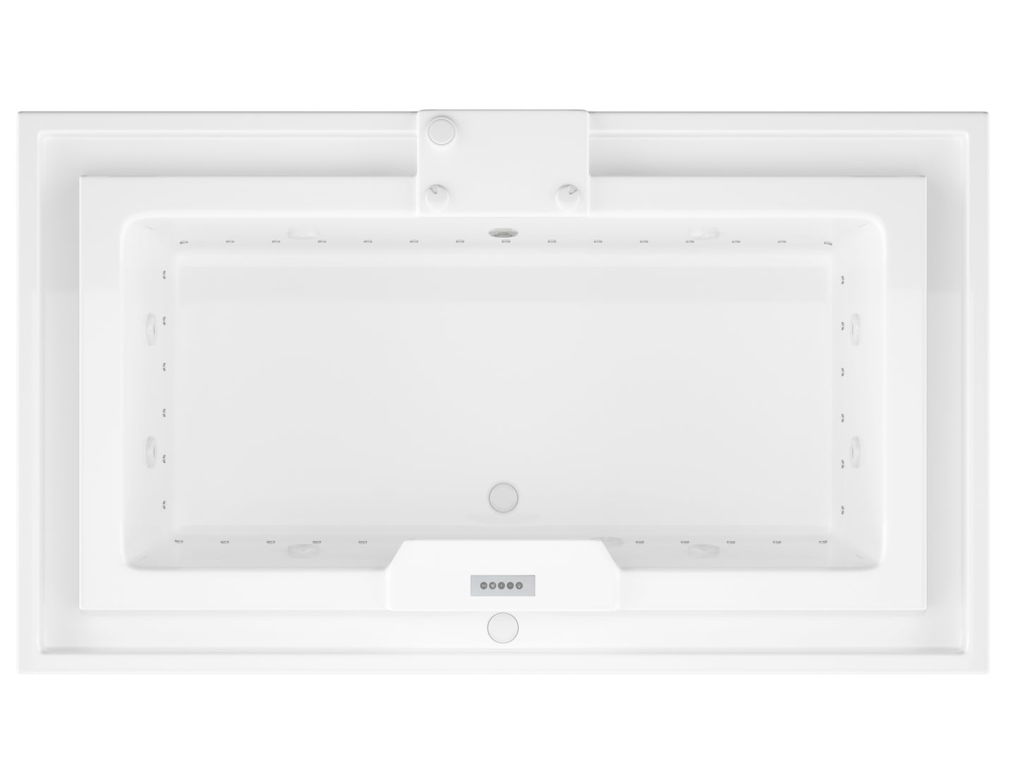 Atlantis Whirlpools Infinity Deluxe Series 45.75 x 78.312in. Air and Whirlpool Jetted Bathtub in White