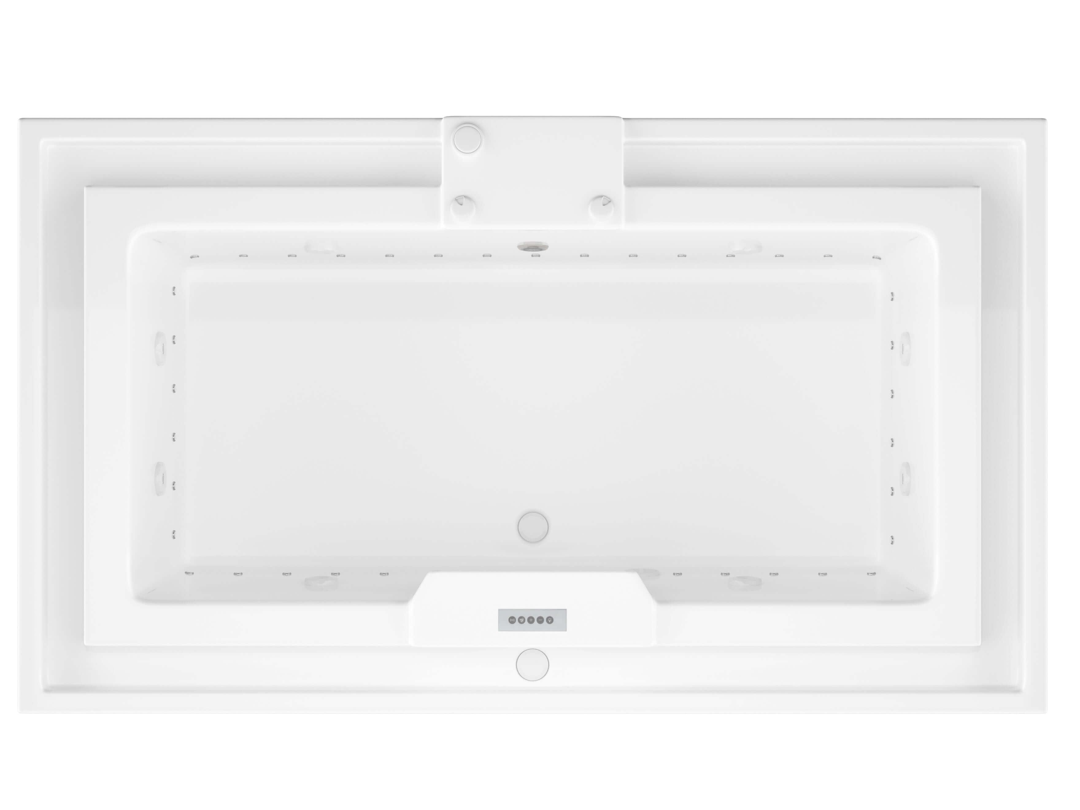 Atlantis Whirlpools Infinity Deluxe Series 45.75 x 78.312in. Air and Whirlpool Jetted Bathtub in White
