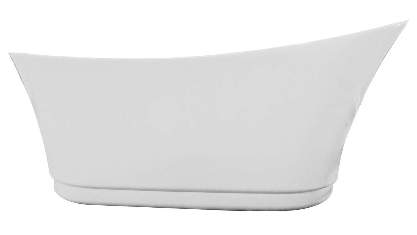 EAGO AM2140  6 Foot White Free Standing Air Bubble Bathtub